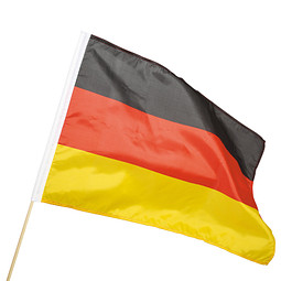 Fahne Holzstab, Deutschland-Farben