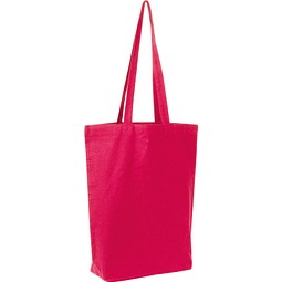 Fairtrade Baumwolltasche mit Bodenfalte PIOTR, rot