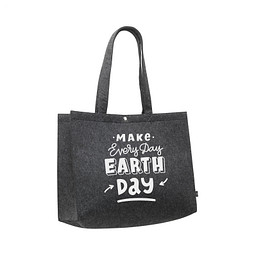 RPET BigShopper Filz Einkaufstasche, Dunkelgrau