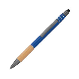 Fidget Kugelschreiber aus Aluminium, blau