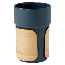 Fika 340 ml Becher mit Bambushülle, Hale Blue