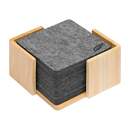 Filzuntersetzer ECO BASE,braun, grau