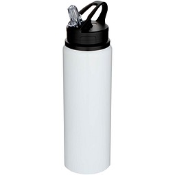 Fitz 800 ml RCS-zertifizierte, einwandige Trinkflasche aus recyceltem Edelstahl, weiss