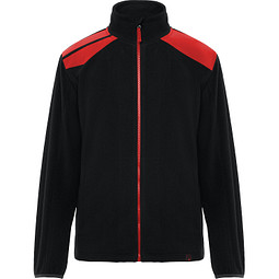 Fleecejacke Terrano in kombinierten Farben, M, schwarz/rot
