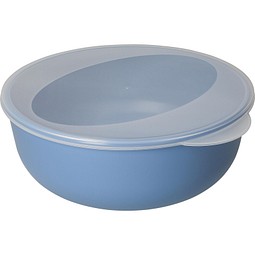 Food-Bowl ToGo, Classic, 2,2 l, behagliches blau/transparent