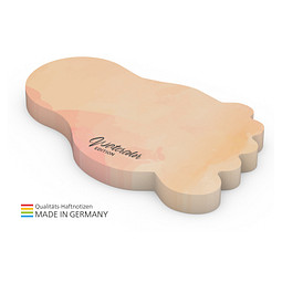 Geiger-Notes Haftnotiz Form aus 125 x 72 mm, 100 Blatt, inkl. Druck, Fuß