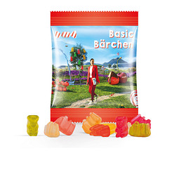 Fruchtgummi Minitüte, 7g, Basic Bärchen mini, weiß