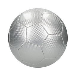 Fußball Carbon, groß, silber