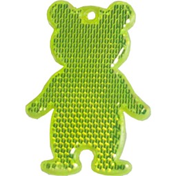 Fußgängerreflektor Bär, neongelb