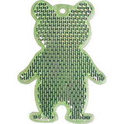 Fußgängerreflektor Bär, neongrün