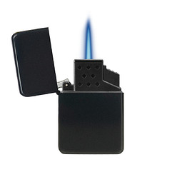 Zorr Exklusiv Jet Flame Feuerzeug, schwarz matt