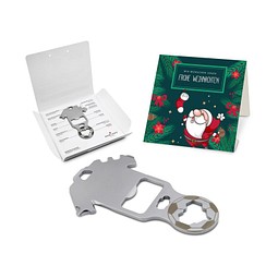 ROMINOX® Key Tool Football / Fußball (18 Funktionen) im Motiv-Mäppchen Frohe Weihnachten