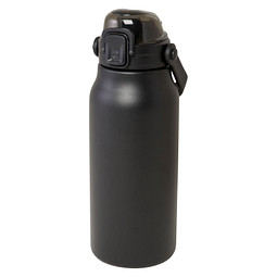 Giganto 1600 ml RCS-zertifizierte Kupfer-Vakuum Isolierflasche aus recyceltem Edelstahl, schwarz