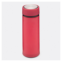 Glas-Trinkflasche ELEGANT DRINK,magenta