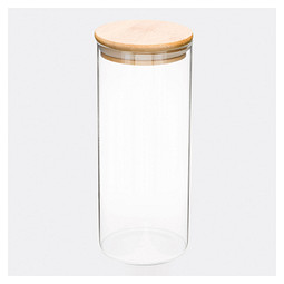 Glas-Vorratsdose ECO STORAGE L, Füllmenge ca. 850 ml,braun, transparent