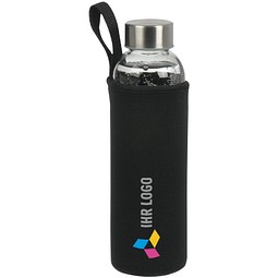 Trinkflasche Klagenfurt mit Sleeve, 500 ml, schwarz