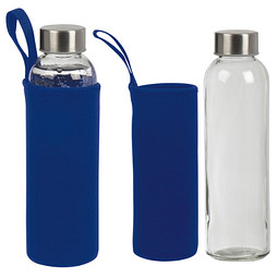 Trinkflasche Klagenfurt mit Sleeve, 500 ml, blau
