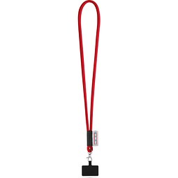 GOSPORT. SET Lanyard TUBE Long (Ø 7 mm) mit 9 mm Auslösekarabiner und Handyhalterung, 302 - Rot