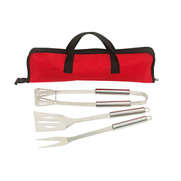 Grillbesteck SMOKY,rot, schwarz