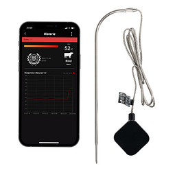 Grillthermometer mit App und Wireless Temperaturfühler