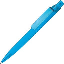 Gummierter Kugelschreiber ORLANDO, hellblau