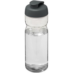 H2O Active® Base 650 ml Sportflasche mit Klappdeckel, transparent/grau
