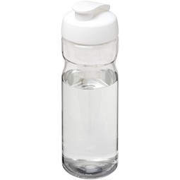 H2O Active® Base Tritan™ 650 ml Sportflasche mit Klappdeckel, transparentklar/weiß
