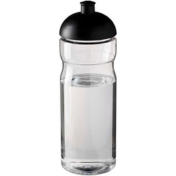 H2O Active® Eco Base 650 ml Sportflasche mit Stülpdeckel, transparent/schwarz