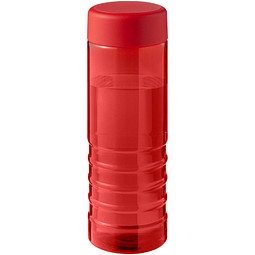 H2O Active® Eco Treble 750 ml Sportflasche mit Drehdeckel, rot, rot