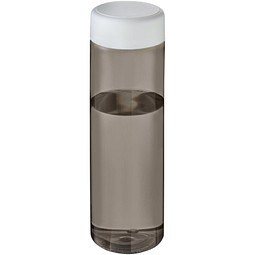 H2O Active® Eco Vibe 850 ml Wasserflasche mit Drehdeckel, kohle, weiß
