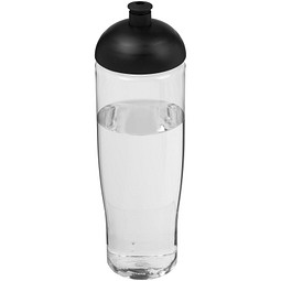 H2O Active® Tempo 700 ml Sportflasche mit Stülpdeckel, transparent/schwarz