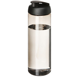 H2O Vibe Sportflasche mit Klappdeckel, 850 ml, charcoal,schwarz