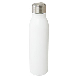 Harper 700 ml RCS-zertifizierte Sportflasche aus Edelstahl mit Metallschlaufe, weiss