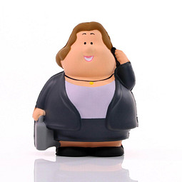 Herr Bert® Anti-Stress-Figuren Businesswomen Berta, blau