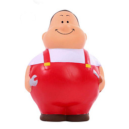 Herr Bert® Anti-Stress-Figuren Handwerker Bert, rot