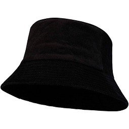 Howson Sonnenhut aus recyceltem Cord, schwarz