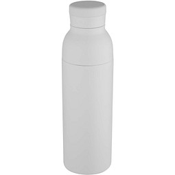 Illuminate 650 ml RCS doppelwandige Isolierflasche aus recyceltem Edelstahl, weiss