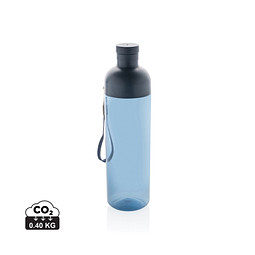 Impact auslaufsichere Wasserflasche aus RCS recyc. PET 600ml, navy blau