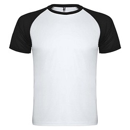 Indianapolis Sport T-Shirt für Kinder, weiß / schwarz, 8