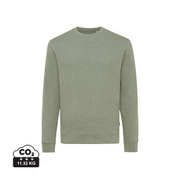 Iqoniq Denali ungefärbt. Rundhals-Sweater, ungefärbtes grün, XL