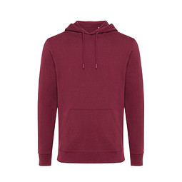 Iqoniq Jasper Hoodie aus recycelter Baumwolle, burgunderrot, L