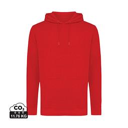 Iqoniq Jasper Hoodie aus recycelter Baumwolle, rot, L