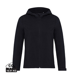 Iqoniq Makalu Damen Softshelljacke aus recyceltem Polyester, schwarz, L
