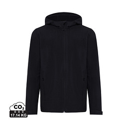 Iqoniq Makalu Herren Softshelljacke aus recyceltem Polyester, schwarz, XXL