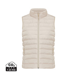 Iqoniq Meru Damen Bodywarmer aus recyceltem Polyester, beige, XXL