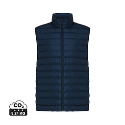 Iqoniq Meru Herren Bodywarmer aus recyceltem Polyester, navy blau, M