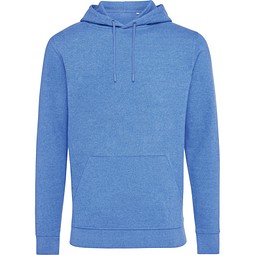 IQONIQ Torres ungefärbter Hoodie aus recycelter Baumwolle, heather blue, XXS