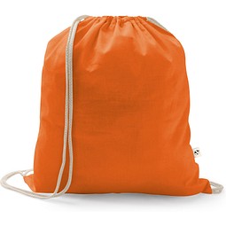 ISTANBUL. Rucksack aus recycelter Baumwolle (70%), Polyester (30% rPET) (150 g/m²), Orange