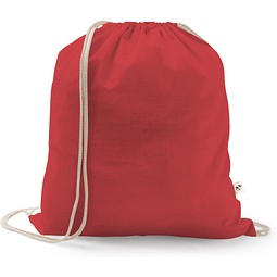 ISTANBUL. Rucksack aus recycelter Baumwolle (70%), Polyester (30% rPET) (150 g/m²), Rot