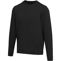 Jasper 280 g/m² Pullover mit Rundhalsausschnitt aus recycelter Bio Baumwolle (OCS), unisex, schwarz, 3XS